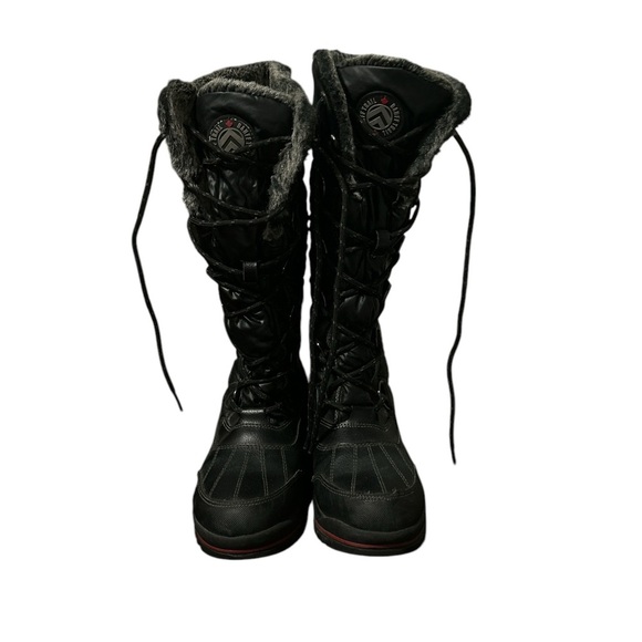 Pacific Trail Shoes - Women's banff Trail Black Quilted Tall Winter Boots